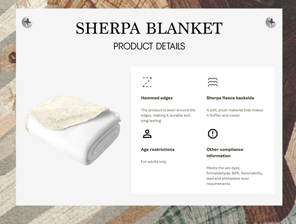Minky Blanket, Sherpa Fleece, Velveteen Plush Throw, Blanket, Autumn Bear Couple, Woodland Forest Throw Blanket, Fall Mushroom Pumpkin