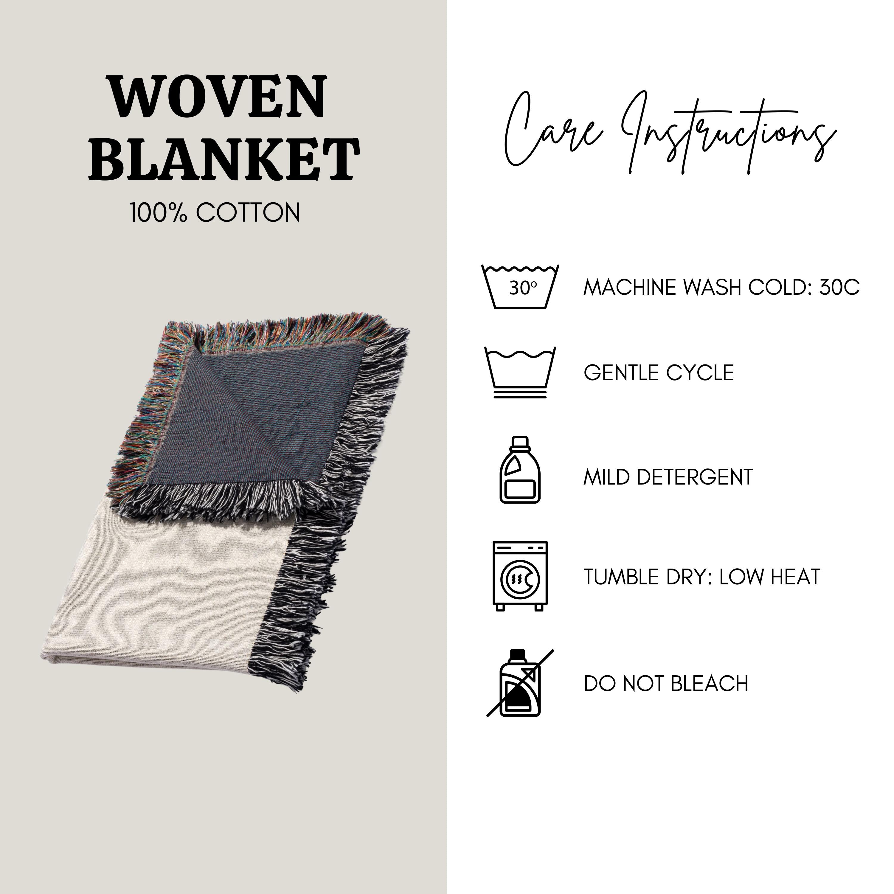 Woodland Animals Woven Blanket, Customizable Cottagecore Fox Throw, Folk Art Deer Badger Hedgehog Blanket, Nature Nursery, Rustic Throw